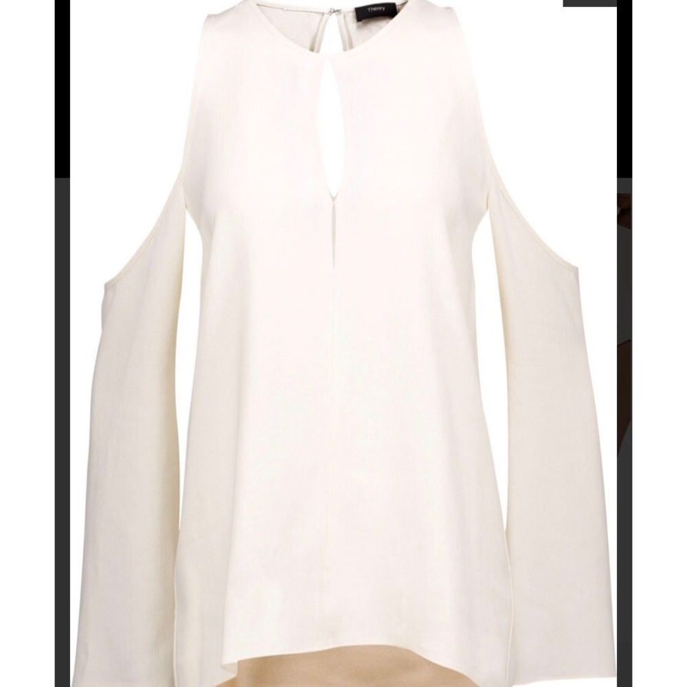 NWT!! Theory Cold Shoulder Blouse
